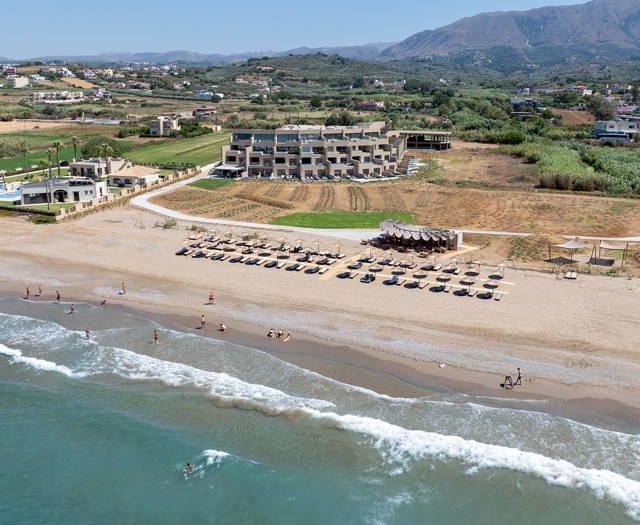 Ventale Island Breeze Resort aerial view of the beach